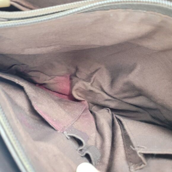 Naturalizer Handbag Leather Artsy Embossed Tiki Shoulder Bag Brown 4 Pocket Med - Picture 5 of 12